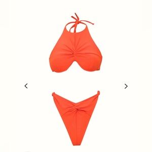 Andrea Iyamah Orange Bikini